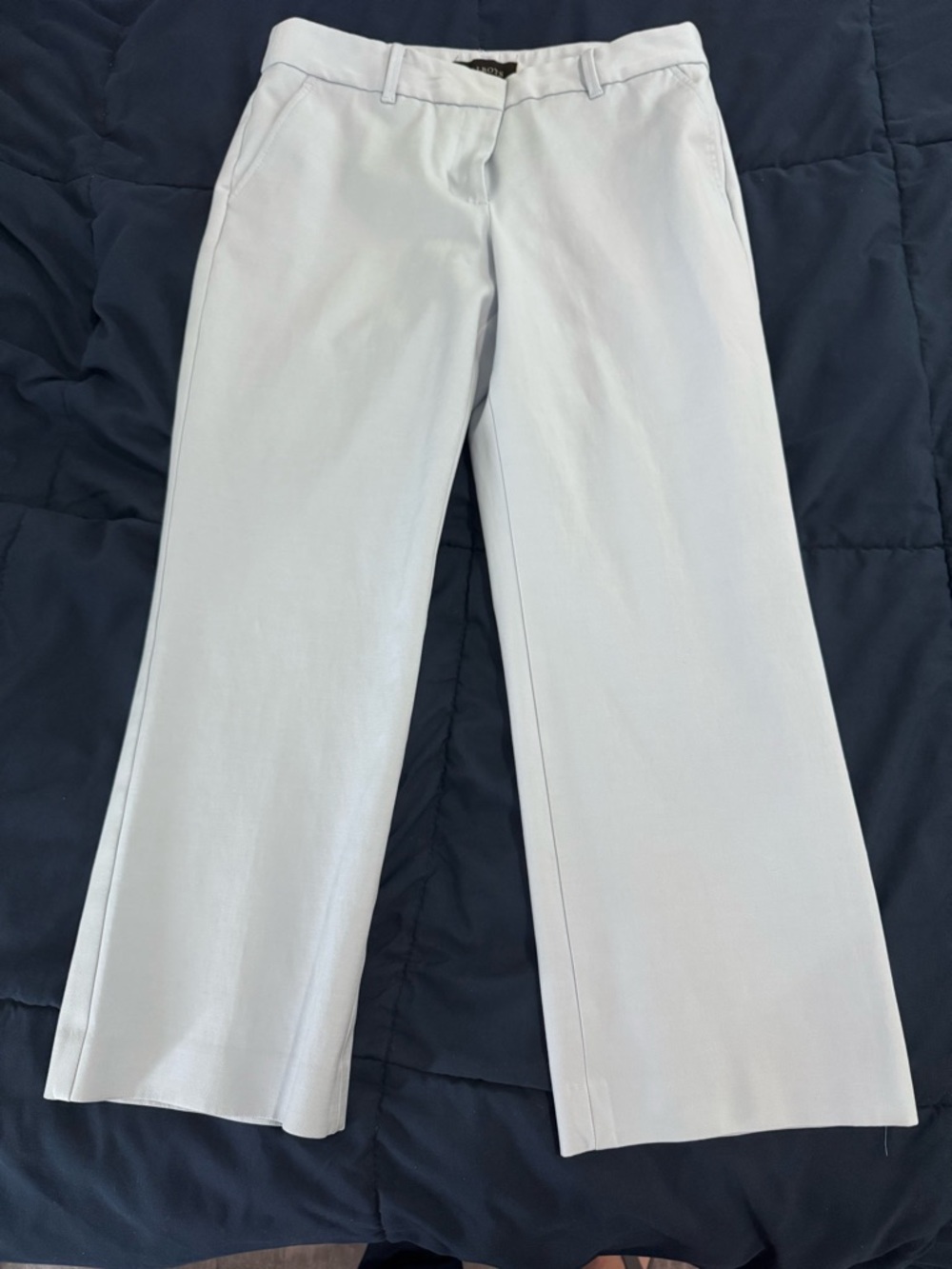 Light Blue Wide Leg Trousers